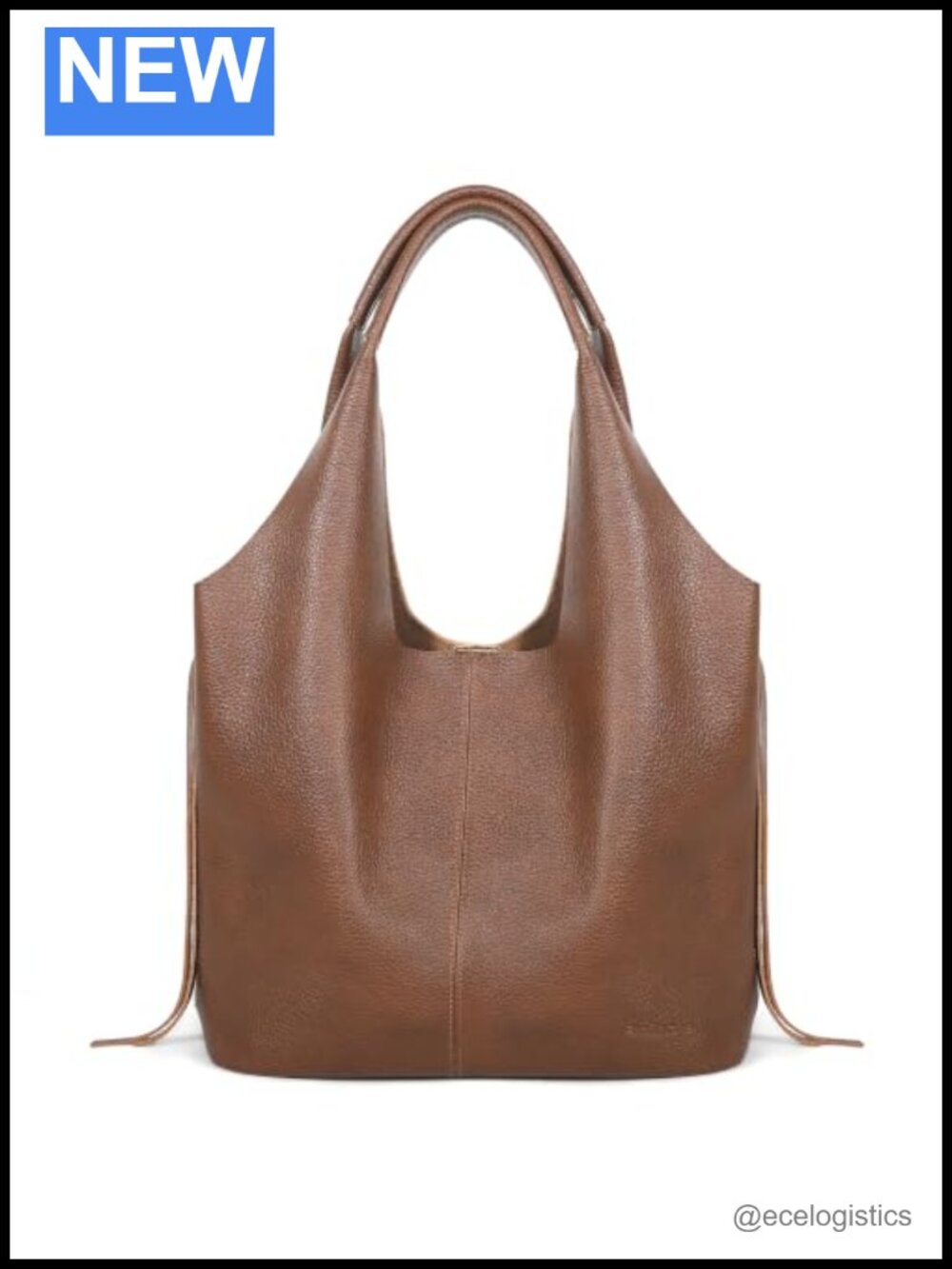 Genuine Leather Women's Slouchy Hobo Tote Bag, Oversized Shoulder Handbag